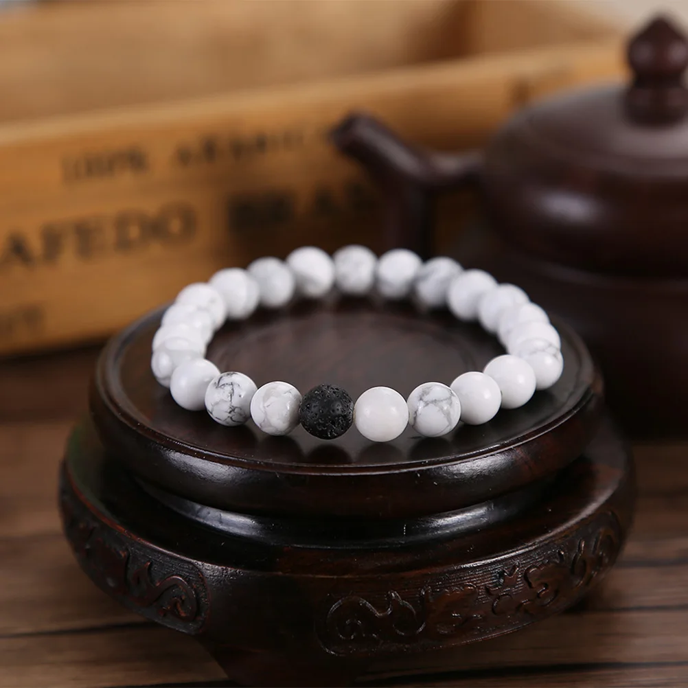 2 Pcs Lava Stone Bracelet Women Volcanic Bead Strand Bracelets Natural Beads White Turquoise Vintage Design Lovers
2 Pcs Lava Stone Bracelet Women Volcanic Bead Strand Bracelets Natural Beads White Turquoise Vintage Design Lovers