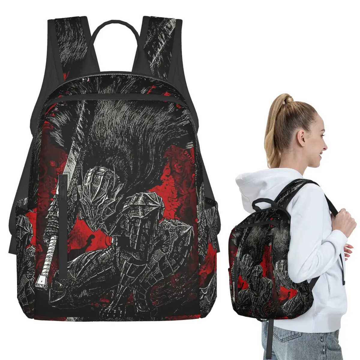 Guts Sword In Berserk Anime Backpack Student BookBag Kids School Bag Laptop Shoulder Bags Men Women
Guts Sword In Berserk Anime Backpack Student BookBag Kids School Bag Laptop Shoulder Bags Men Women
