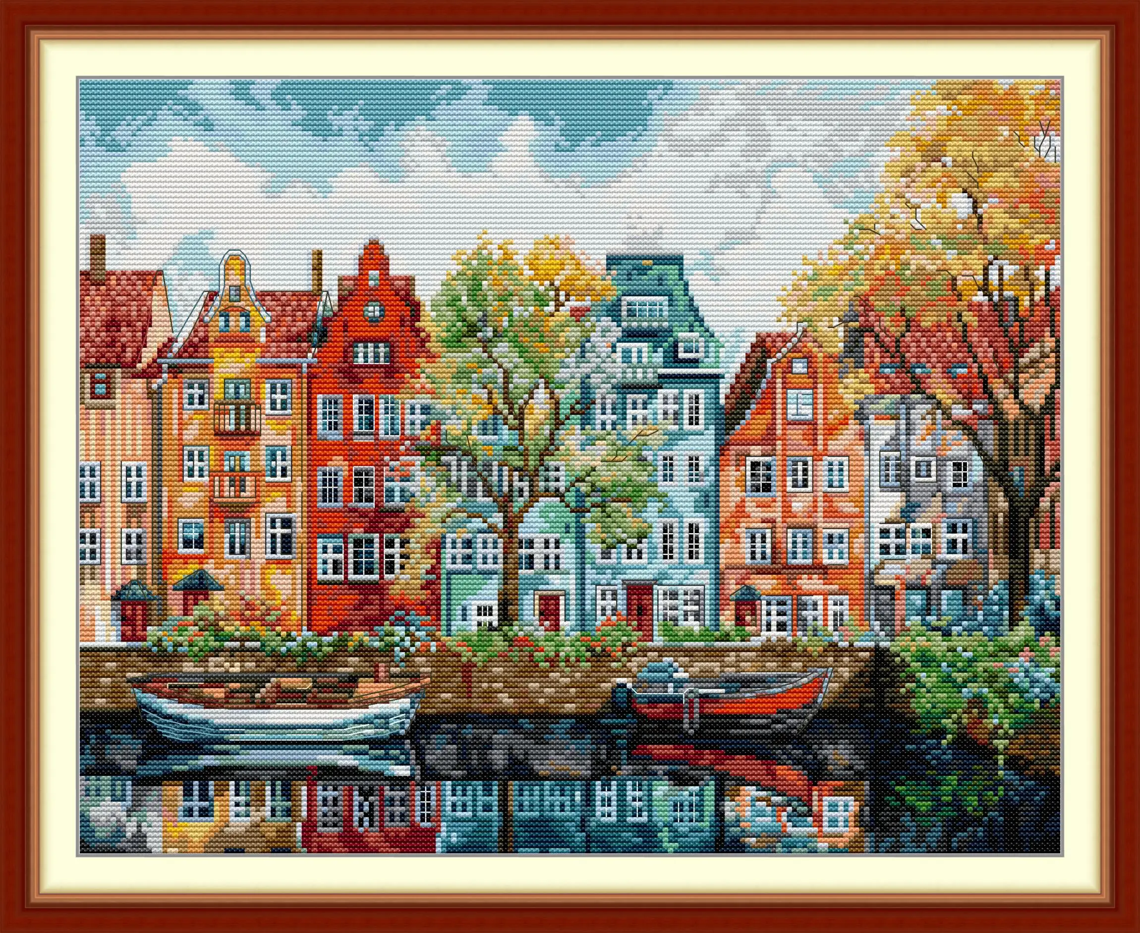 Maydear Full Cross Stitch Kit, 11CT/14CT/16CT/9CT Aida Fabric,DMC Threads Sewing Pattern Embroidery Set-Copenhagen
Maydear Full Cross Stitch Kit, 11CT/14CT/16CT/9CT Aida Fabric,DMC Threads Sewing Pattern Embroidery Set-Copenhagen