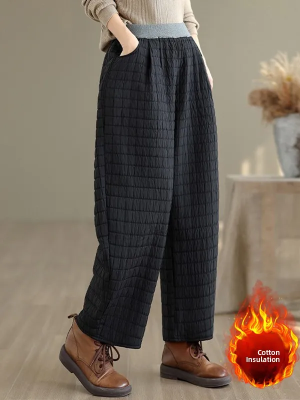 Thiened Warm Harem Pants Casual Loose Long Cotton Trousers for plus Size Women Soft Plaid Stitching Harajuku Sle Slimming
Thiened Warm Harem Pants Casual Loose Long Cotton Trousers for plus Size Women Soft Plaid Stitching Harajuku Sle Slimming