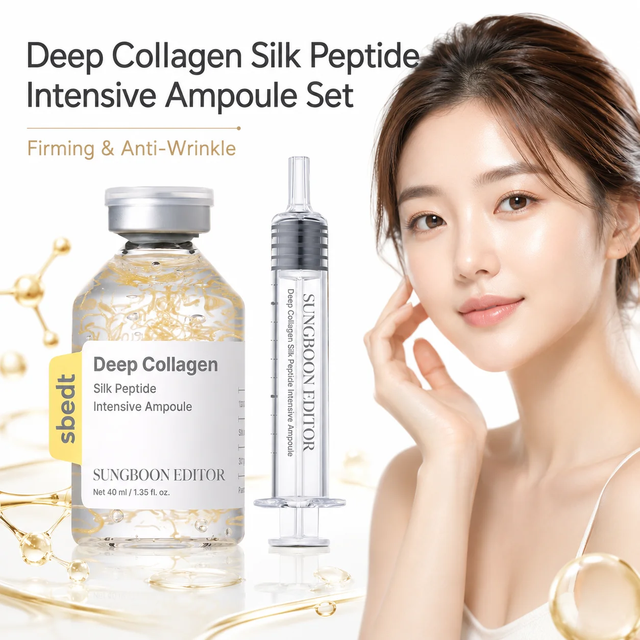 Thread Lift Ampoule Set Collagen Syringe Serum Anti Aging Firming Fine Lines Fast Absorb Non Sticky Repair Skin Barrier
Thread Lift Ampoule Set Collagen Syringe Serum Anti Aging Firming Fine Lines Fast Absorb Non Sticky Repair Skin Barrier