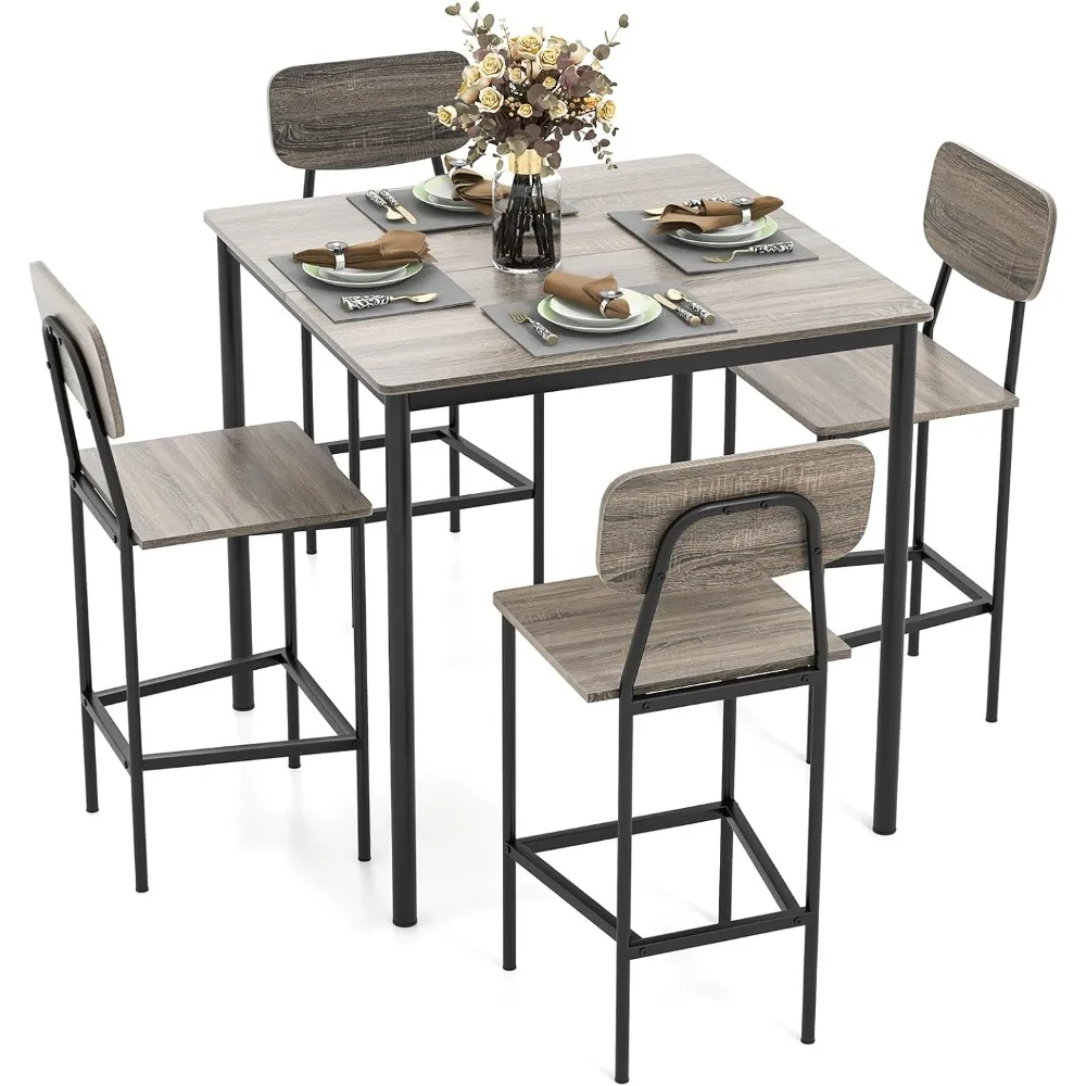 Counter Height Dining Table Set, Bar Table and Chairs, Pub Table and Chairs Set of 4, Space-Saving Dinette Set for Breakfast No
Counter Height Dining Table Set, Bar Table and Chairs, Pub Table and Chairs Set of 4, Space-Saving Dinette Set for Breakfast No