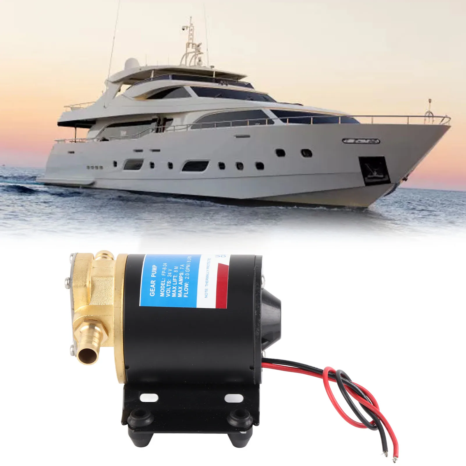 24V Vane Pump Electric Self Priming Liquid Pump Impeller Gear Pump 2GPM 3 Meter Discharge Self Priming Electric Pump
24V Vane Pump Electric Self Priming Liquid Pump Impeller Gear Pump 2GPM 3 Meter Discharge Self Priming Electric Pump