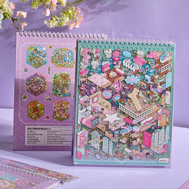 Mr. Paper Leisurely Town 3.0 Miniature Scene Sticker Book, 3D House Diorama Stickers For Journal Scrapbooking Driay Decoration
Mr. Paper Leisurely Town 3.0 Miniature Scene Sticker Book, 3D House Diorama Stickers For Journal Scrapbooking Driay Decoration