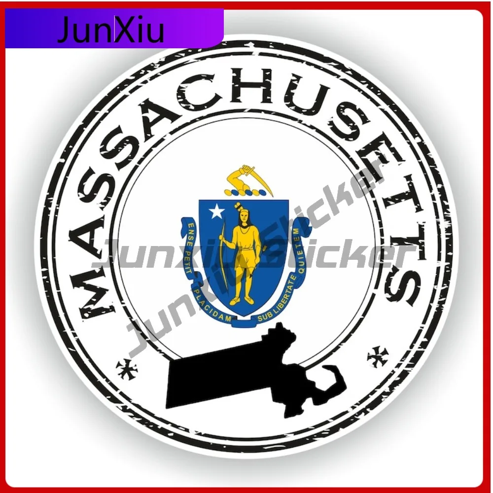 Massachusetts Seal Round Flag Personalized Vehicle Decor Designed For Use On Car Body Bumper And Windows
Massachusetts Seal Round Flag Personalized Vehicle Decor Designed For Use On Car Body Bumper And Windows