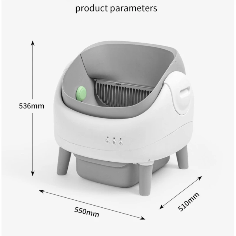 Self Cleaning Cat Litter Box, Automatic Litter Box for Multiple Cats, Integrated Safety Protection with Open-Top Design
Self Cleaning Cat Litter Box, Automatic Litter Box for Multiple Cats, Integrated Safety Protection with Open-Top Design