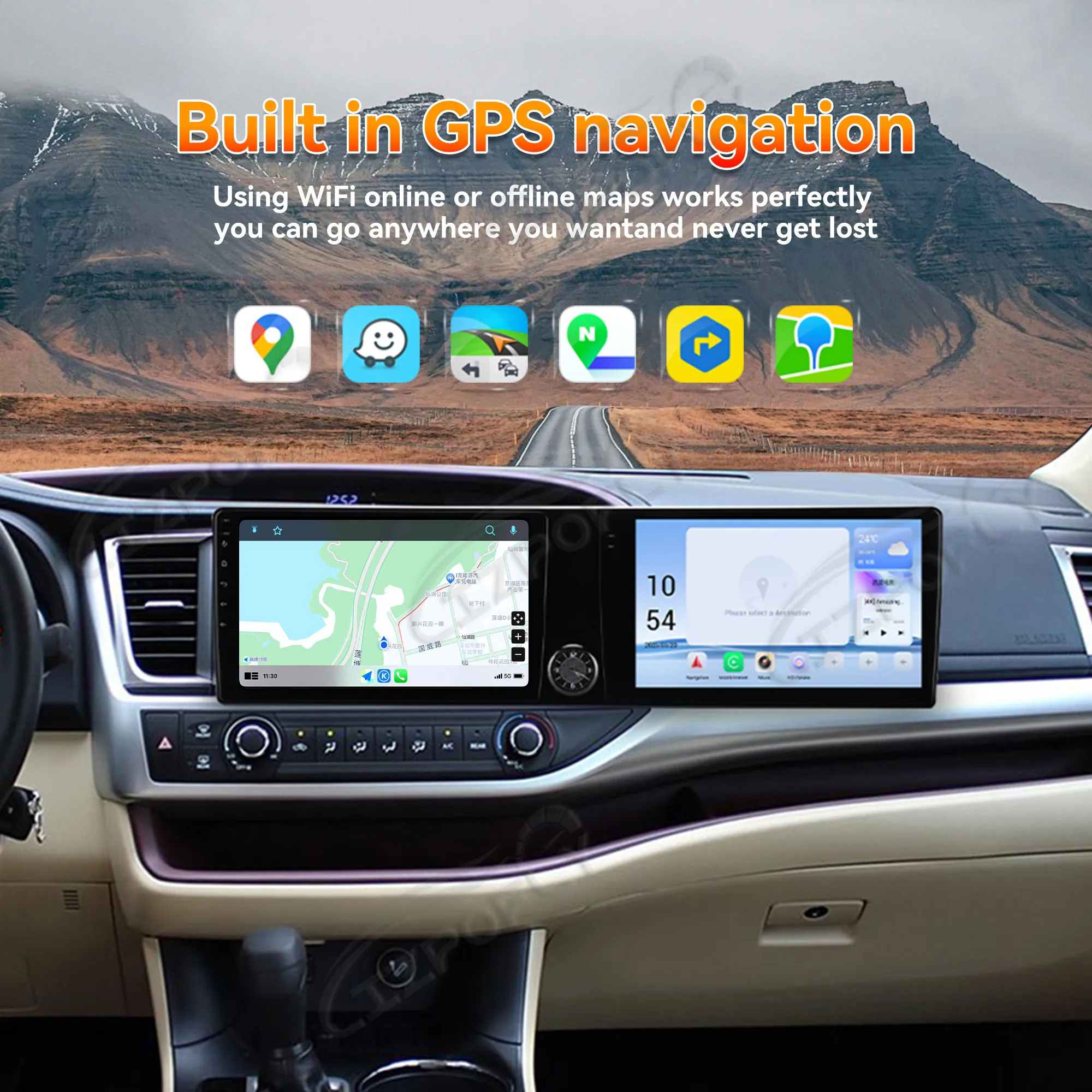 Dual 12.3 '' Android 13 Carplay For Toyota Highlander 2013-2022 Gps Navigation Car Radio HD Touch screen Stereo Auto Head Unit
Dual 12.3 '' Android 13 Carplay For Toyota Highlander 2013-2022 Gps Navigation Car Radio HD Touch screen Stereo Auto Head Unit