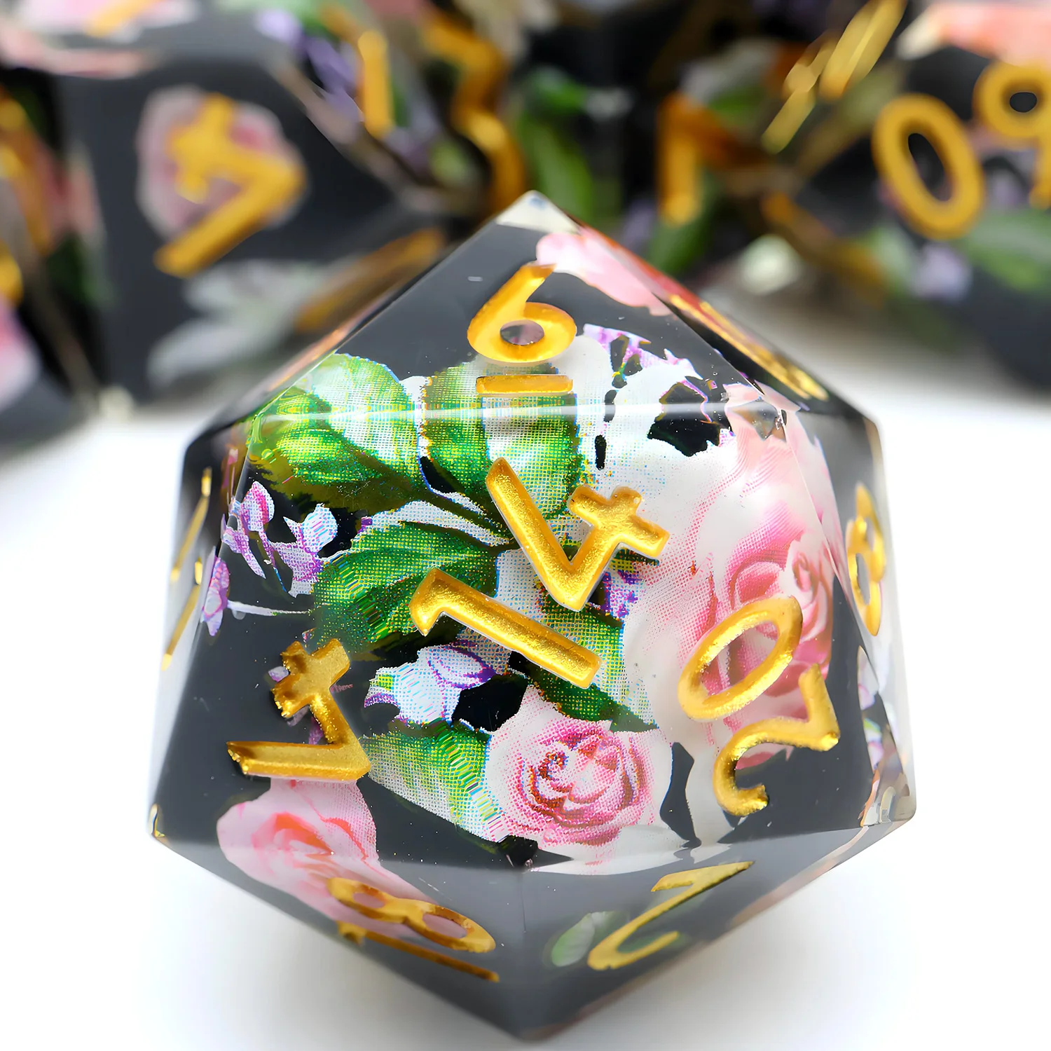 Blossoming Floral Resin DND Dice Set,Polyhedral Resin RPG Dice for Role Playing Board Game-L4
Blossoming Floral Resin DND Dice Set,Polyhedral Resin RPG Dice for Role Playing Board Game-L4