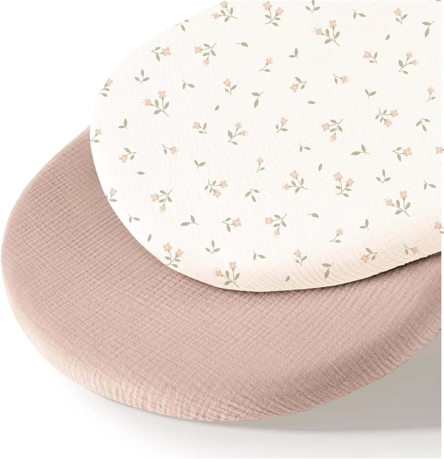 Muslin Bassinet Sheets For Babies – Soft & Breathable 100% Cotton Fitted Sheets For Oval, Rec, Bassinet Mattr Pads, 2-Pa (Ivory
Muslin Bassinet Sheets For Babies – Soft & Breathable 100% Cotton Fitted Sheets For Oval, Rec, Bassinet Mattr Pads, 2-Pa (Ivory