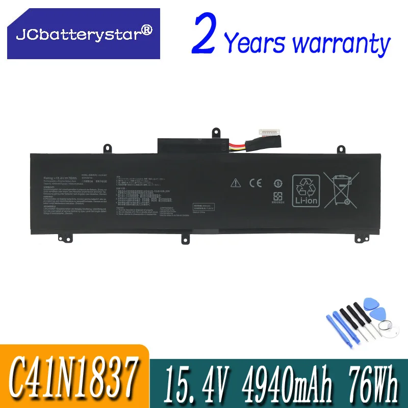 Батарея для ноутбука JC C41N1837 0B200-03380100 для GU502GU GU502GV GU532GU GX502GV GX502GW 15,4 в 76 Вт/ч
Батарея для ноутбука JC C41N1837 0B200-03380100 для GU502GU GU502GV GU532GU GX502GV GX502GW 15,4 в 76 Вт/ч