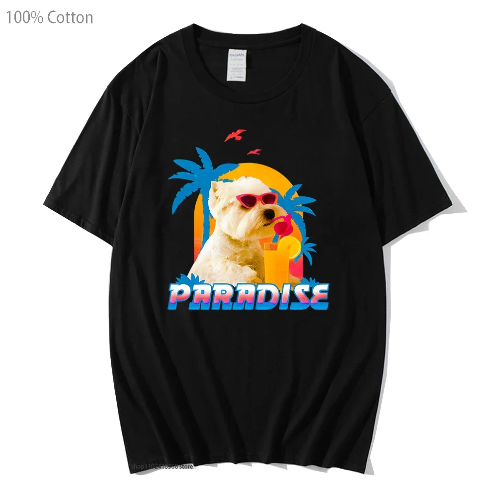 Cute Little Pup In Paradise T-Shirt Harajuku T-shirts for Women Men 100% Cotton Tshirts Manga/Comic Tees Y2k Top O-Neck Casual
Cute Little Pup In Paradise T-Shirt Harajuku T-shirts for Women Men 100% Cotton Tshirts Manga/Comic Tees Y2k Top O-Neck Casual