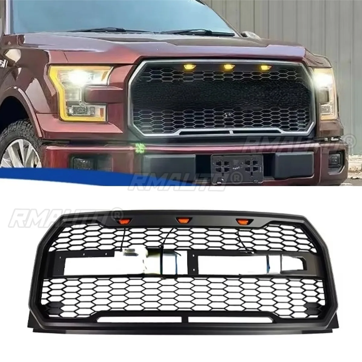 For Ford F150 2015-2017 Car Bumper Grill Decorative Cover Trim Racing Grille Body Kit Front Bumper Grill Exterior Part
For Ford F150 2015-2017 Car Bumper Grill Decorative Cover Trim Racing Grille Body Kit Front Bumper Grill Exterior Part