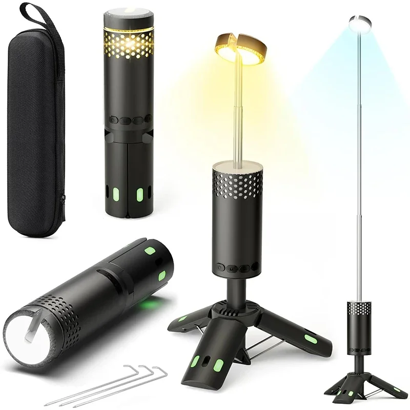 Telescopic Camping Light 10000mAh Portable Searchlight Outdoor Camping Emergency Lantern with Magnet Tripod Base and Storage Bag
Telescopic Camping Light 10000mAh Portable Searchlight Outdoor Camping Emergency Lantern with Magnet Tripod Base and Storage Bag
