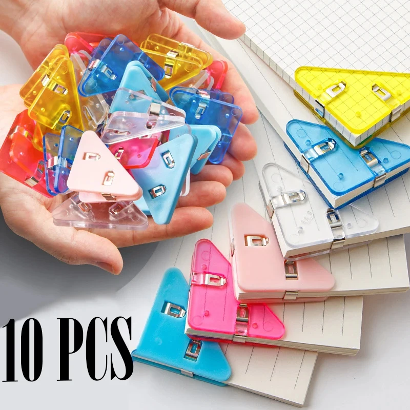 10Pcs Triangle Corner Clips File Paper Clip File Index Photo Clamp Page Holder Stationery Multifunctional Office Desk Organizer
10Pcs Triangle Corner Clips File Paper Clip File Index Photo Clamp Page Holder Stationery Multifunctional Office Desk Organizer