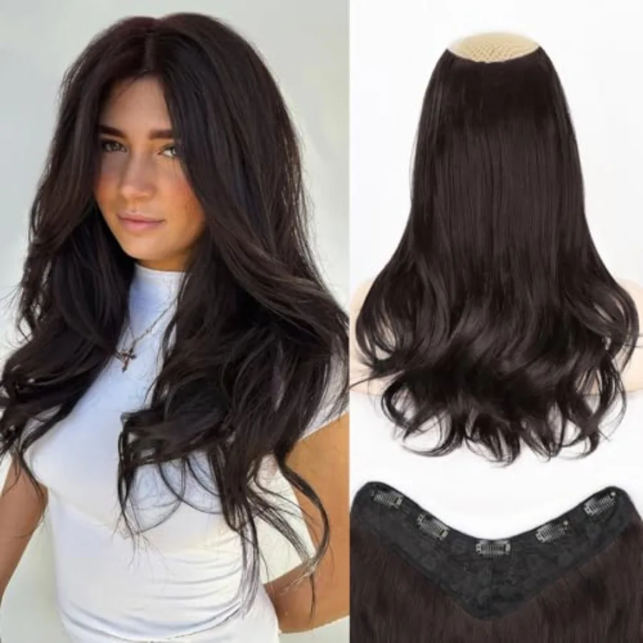 Long Wavy Layered Hair Extensions for Women, Clip in Hair Extensions Clip Ins Soft Full Head Synthetic Hairpieces 16 Inch Dark
Long Wavy Layered Hair Extensions for Women, Clip in Hair Extensions Clip Ins Soft Full Head Synthetic Hairpieces 16 Inch Dark