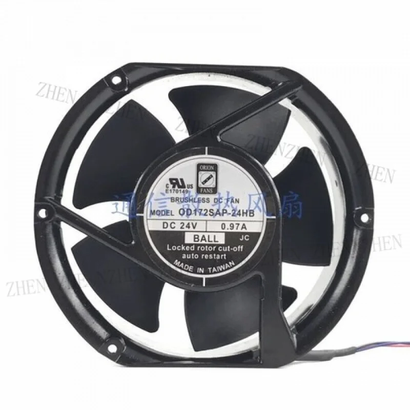 Y for ORION OD172SAP-24HB DC24V 0.97A 17251 Large Airflow Inverter Cooling Fan
Y for ORION OD172SAP-24HB DC24V 0.97A 17251 Large Airflow Inverter Cooling Fan