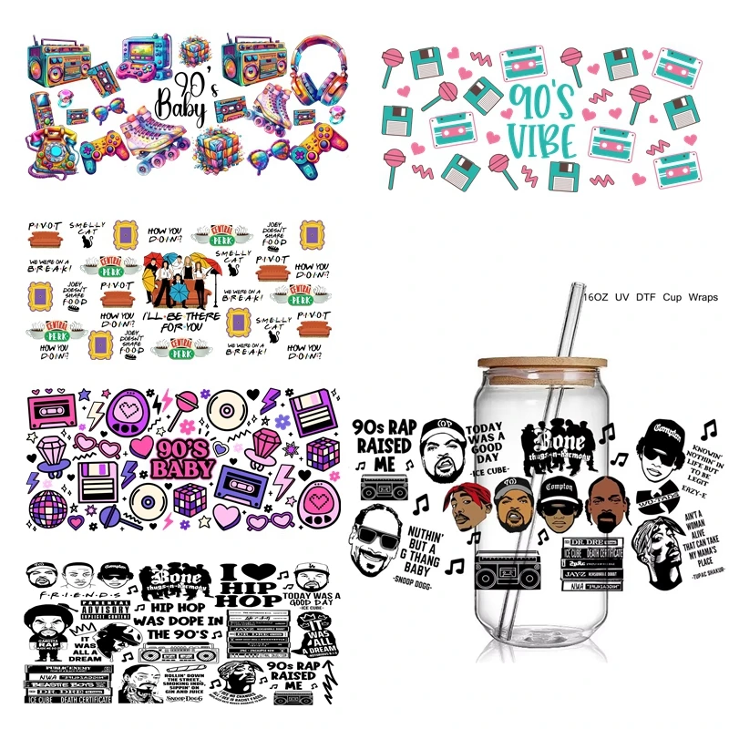 4+ Fashion Singers 90S Rap Uv Dtf Cup Wraps Transfer Sticker Diy Hip Hop Legend UV Cup Wrap Waterproof For 16 Oz Glass Cups 
4+ Fashion Singers 90S Rap Uv Dtf Cup Wraps Transfer Sticker Diy Hip Hop Legend UV Cup Wrap Waterproof For 16 Oz Glass Cups