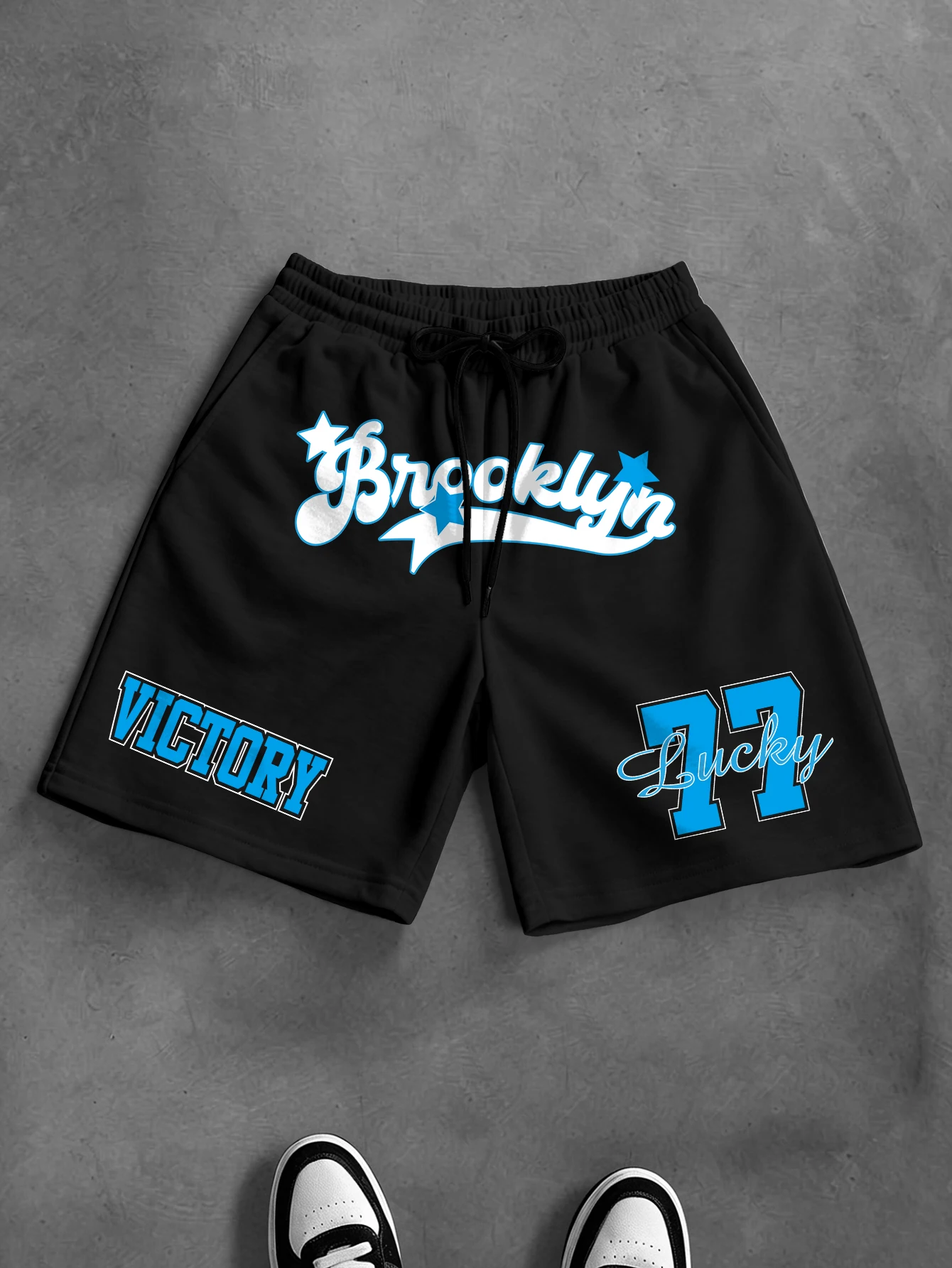 Men's Oversized Streetwear Brand Shorts Brooklyn Victory Lucky 77 Print Polyester Black Multi Color Shorts S-2XL All Size 1Pc
Men's Oversized Streetwear Brand Shorts Brooklyn Victory Lucky 77 Print Polyester Black Multi Color Shorts S-2XL All Size 1Pc