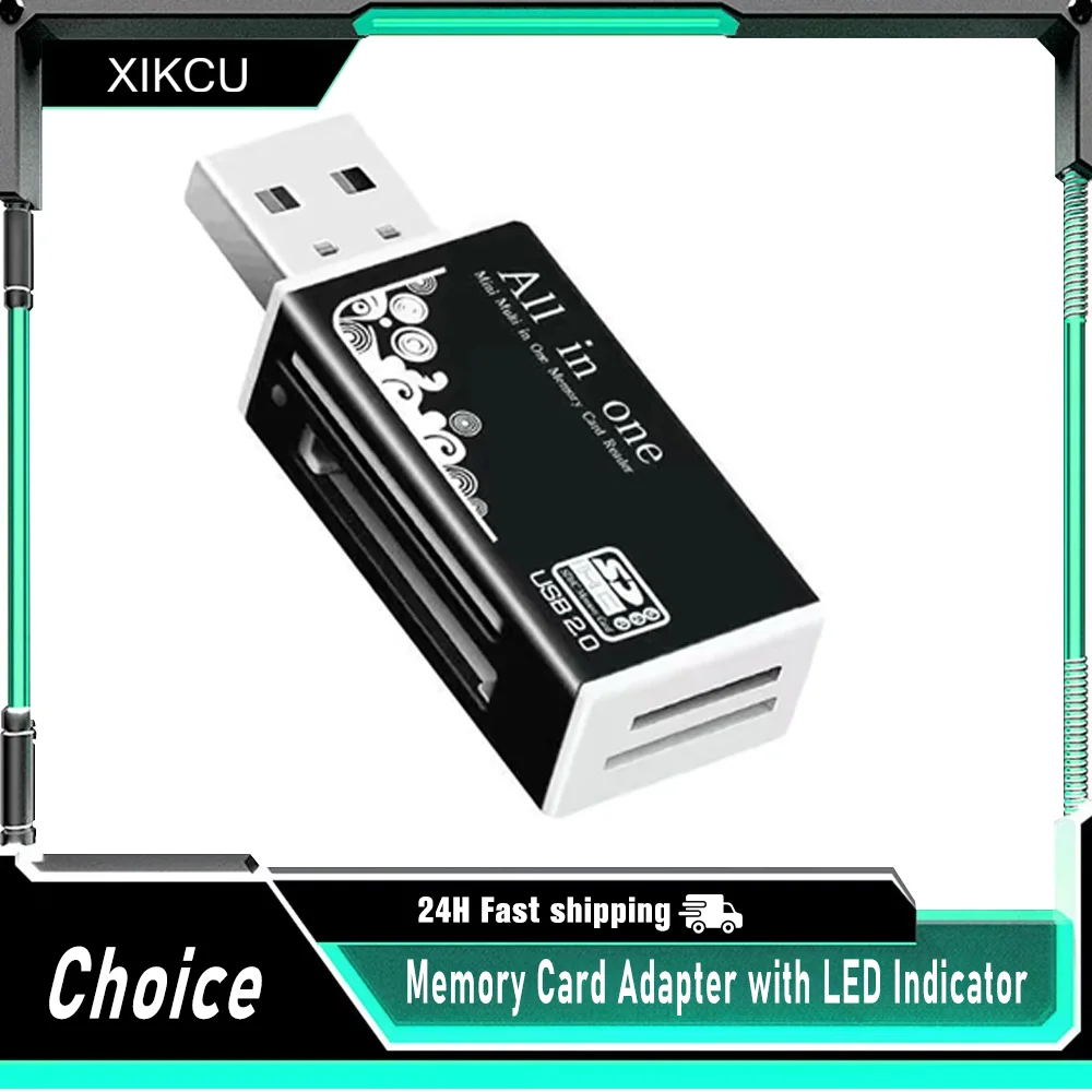 Устройство для чтения карт памяти из сплава, 4 порта USB2.0, Micro SD, TF, M2, MS Pro Duo, MMC, SDHC, DV, адаптер для карт памяти для телефонов и камер с индикатором LED
Устройство для чтения карт памяти из сплава, 4 порта USB2.0, Micro SD, TF, M2, MS Pro Duo, MMC, SDHC, DV, адаптер для карт памяти для телефонов и камер с индикатором LED