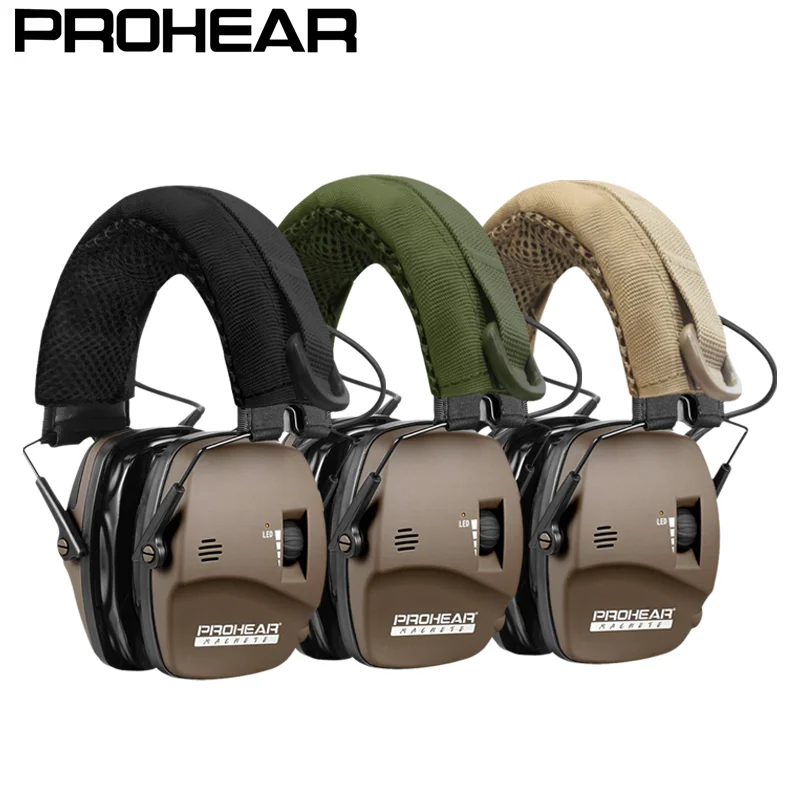 PROHEAR Shooting Electronic Headphone with Headband Gel Ear Pads 5X Sound Amplification Earmuffs Hearing Protectors for Hunting
PROHEAR Shooting Electronic Headphone with Headband Gel Ear Pads 5X Sound Amplification Earmuffs Hearing Protectors for Hunting
