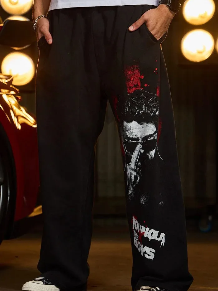 Young 2025 American trendy sweatpants collaboration anime joggers cotton terry print wide-leg casual pants hip-hop street pants
Young 2025 American trendy sweatpants collaboration anime joggers cotton terry print wide-leg casual pants hip-hop street pants