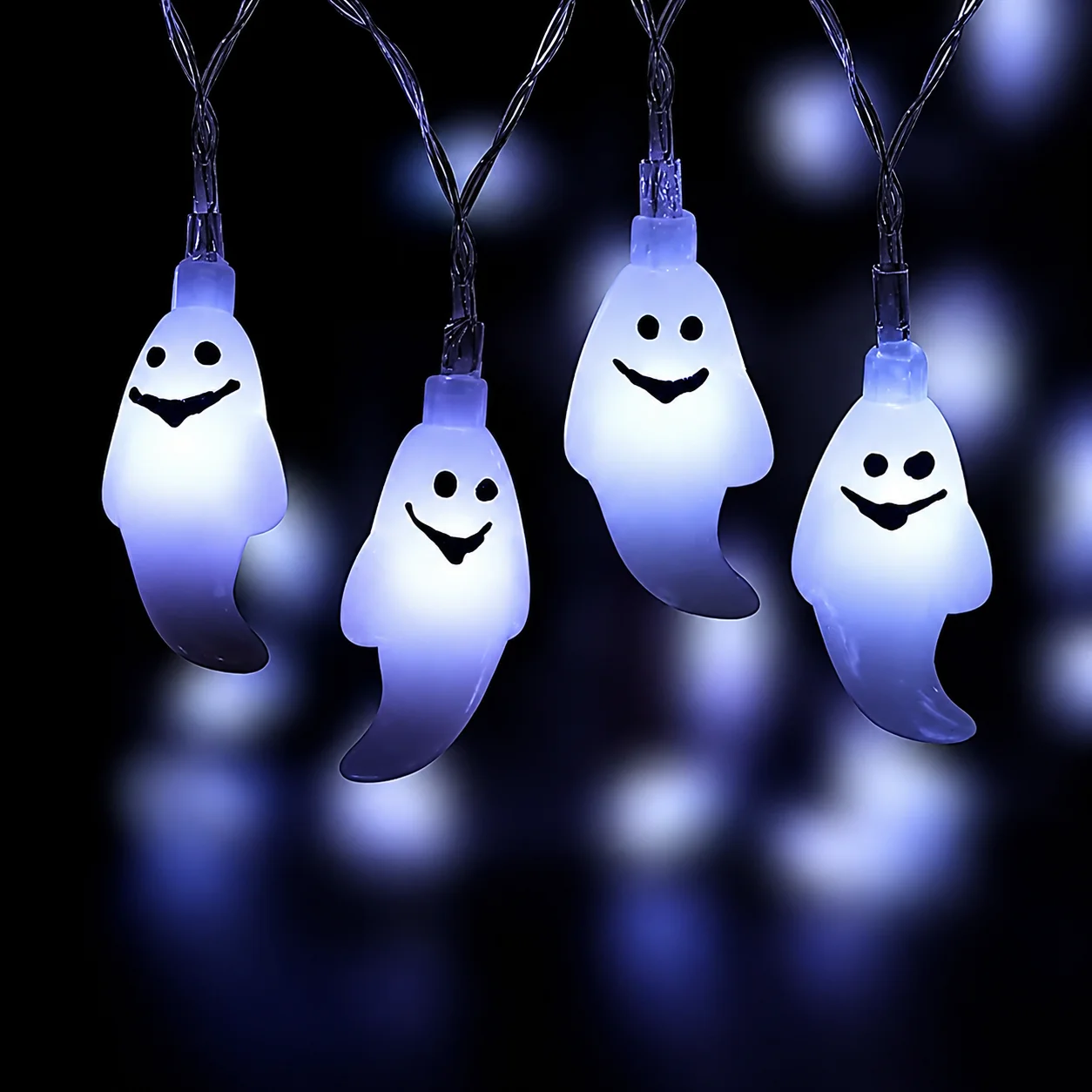 10/20/40LED Halloween Ghost String Lights Battery Powered Spooky Fairy Lamps Indoor/Outdoor Halloween Room Party Decorations
10/20/40LED Halloween Ghost String Lights Battery Powered Spooky Fairy Lamps Indoor/Outdoor Halloween Room Party Decorations