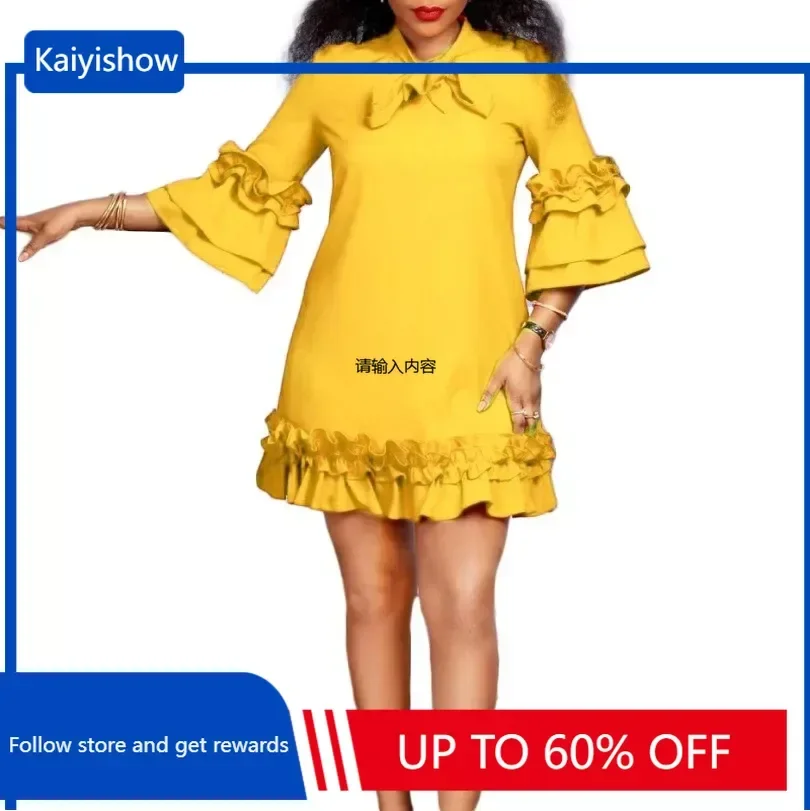 Summer Elegant 2024 New Arrival 3/4 Sleeve High Waist Fashion Mini Dress Dashiki African Dresses for Women Africa Clothing S-3XL
Summer Elegant 2024 New Arrival 3/4 Sleeve High Waist Fashion Mini Dress Dashiki African Dresses for Women Africa Clothing S-3XL