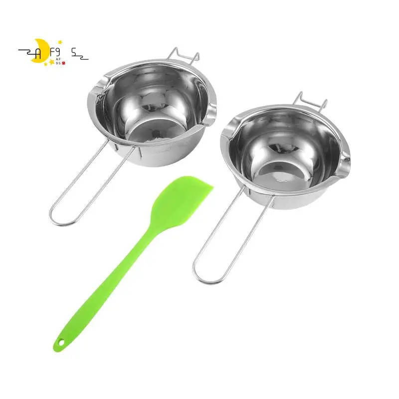 AF95-2 Pack Double Boiler Melting Pot With Silicone Spatula For Butter For Chocolate Candy Butter Cheese (400ML And 600 ML)
AF95-2 Pack Double Boiler Melting Pot With Silicone Spatula For Butter For Chocolate Candy Butter Cheese (400ML And 600 ML)