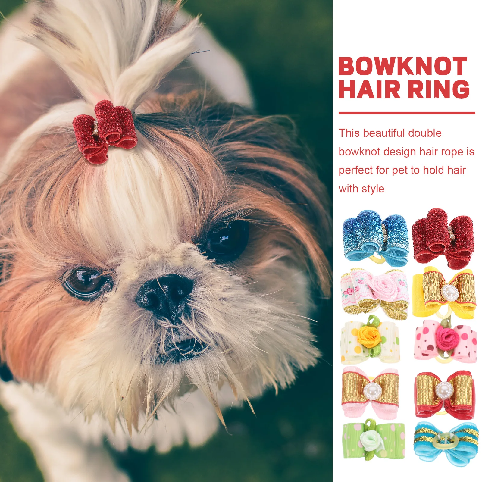 10 Pcs Pet Headwear Tie Headwear Bow Hairpin Rope Holder Dog Decor Barrettes Hair Bowknot Hair Ring Accessories Stylish
10 Pcs Pet Headwear Tie Headwear Bow Hairpin Rope Holder Dog Decor Barrettes Hair Bowknot Hair Ring Accessories Stylish