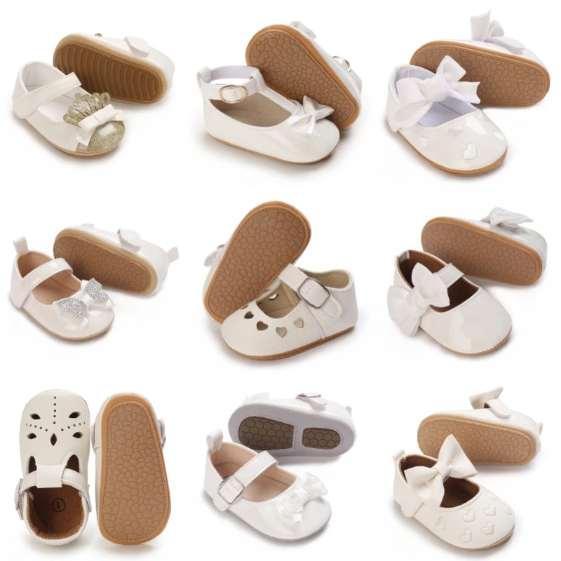 Spring and Summer Baby Rubber Soled Princess Shoes 0-12 Months Cute Outdoor White Walking Shoes
Spring and Summer Baby Rubber Soled Princess Shoes 0-12 Months Cute Outdoor White Walking Shoes