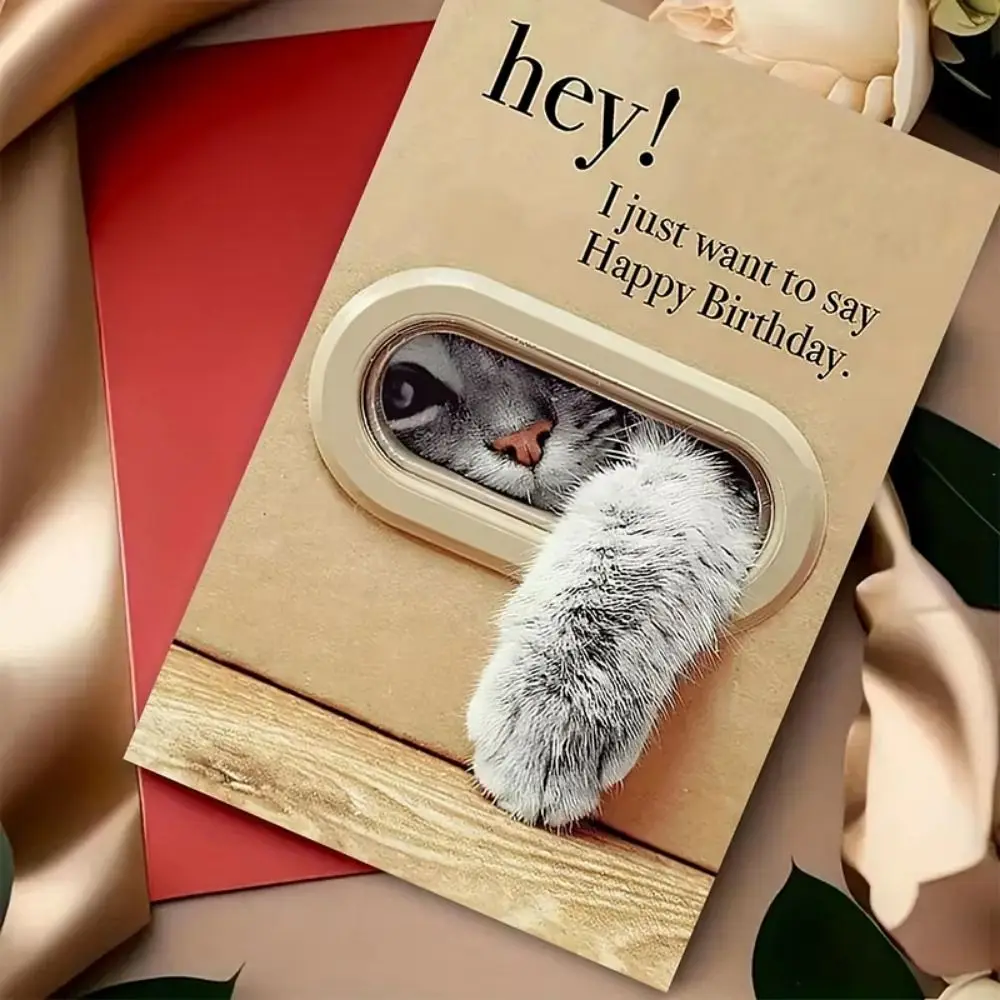 Kitty Paw Design Happy Birthday Card Includes Envelope Cartoon Patterned Cat Greeting Card Unique Creative
Kitty Paw Design Happy Birthday Card Includes Envelope Cartoon Patterned Cat Greeting Card Unique Creative