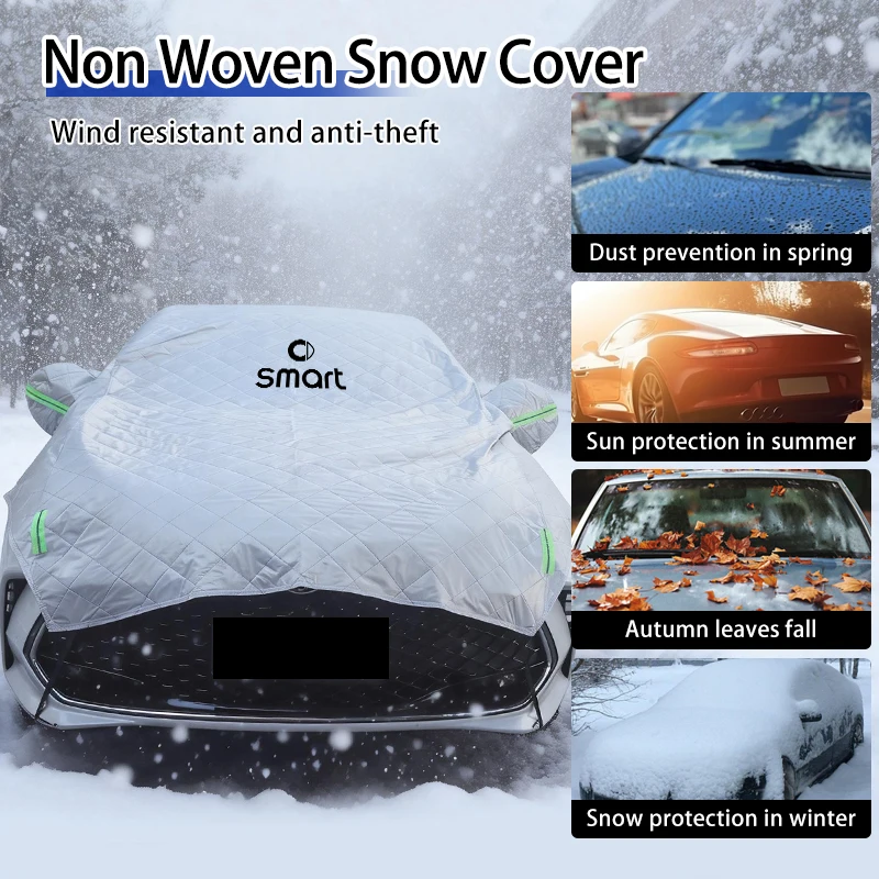 Non-woven Fabric Car Cover Outdoor Protection Full Exterior Sunshade Snow Cover For Smart Fortwo 451 450 453 Forfour EQ Cabrio
Non-woven Fabric Car Cover Outdoor Protection Full Exterior Sunshade Snow Cover For Smart Fortwo 451 450 453 Forfour EQ Cabrio
