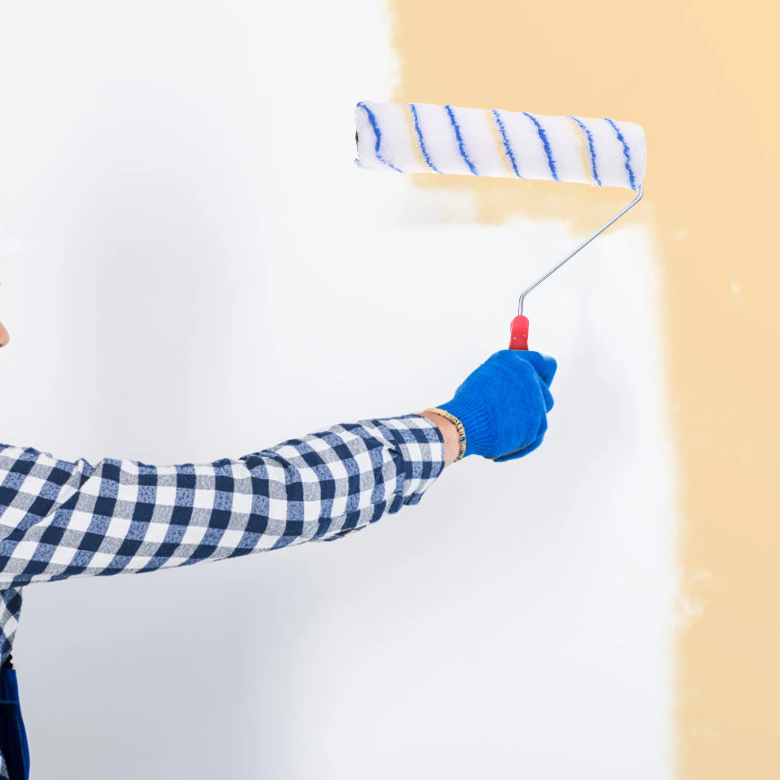 2Pcs Paint Roller Brushes Handheld Wall Paint Brush for Smooth Coverage Reusable Washable Painting Tool Roller Brush
2Pcs Paint Roller Brushes Handheld Wall Paint Brush for Smooth Coverage Reusable Washable Painting Tool Roller Brush