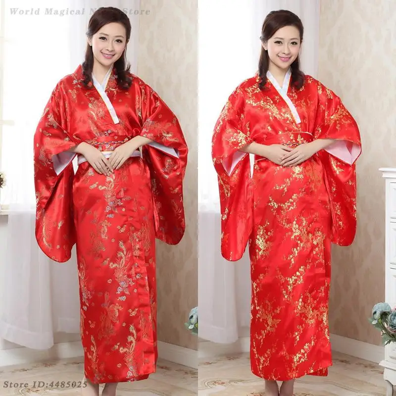 Classic Traditional Women Kimono Gown Yukata with Obitage Japanese Bathrobe Party Prom Dress Print Flower Satin Cosplay Clothes
Classic Traditional Women Kimono Gown Yukata with Obitage Japanese Bathrobe Party Prom Dress Print Flower Satin Cosplay Clothes
