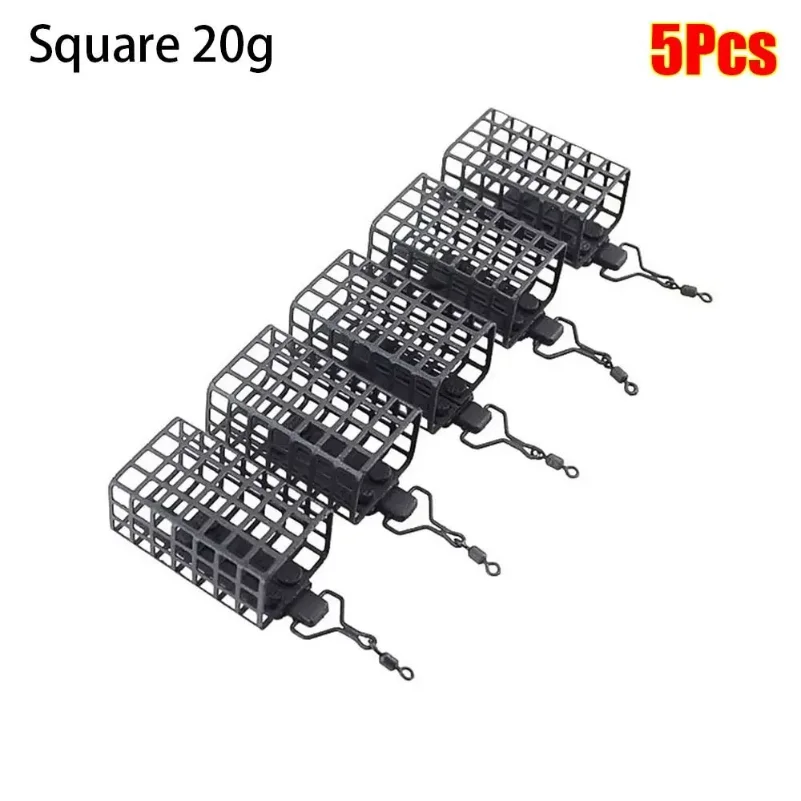 5Pcs Round Square Fishing Feeder Cage Fishing Tackle Stainless Steel Fishings Lure Cage 20g-60g Portable Trap Bait Basket
5Pcs Round Square Fishing Feeder Cage Fishing Tackle Stainless Steel Fishings Lure Cage 20g-60g Portable Trap Bait Basket