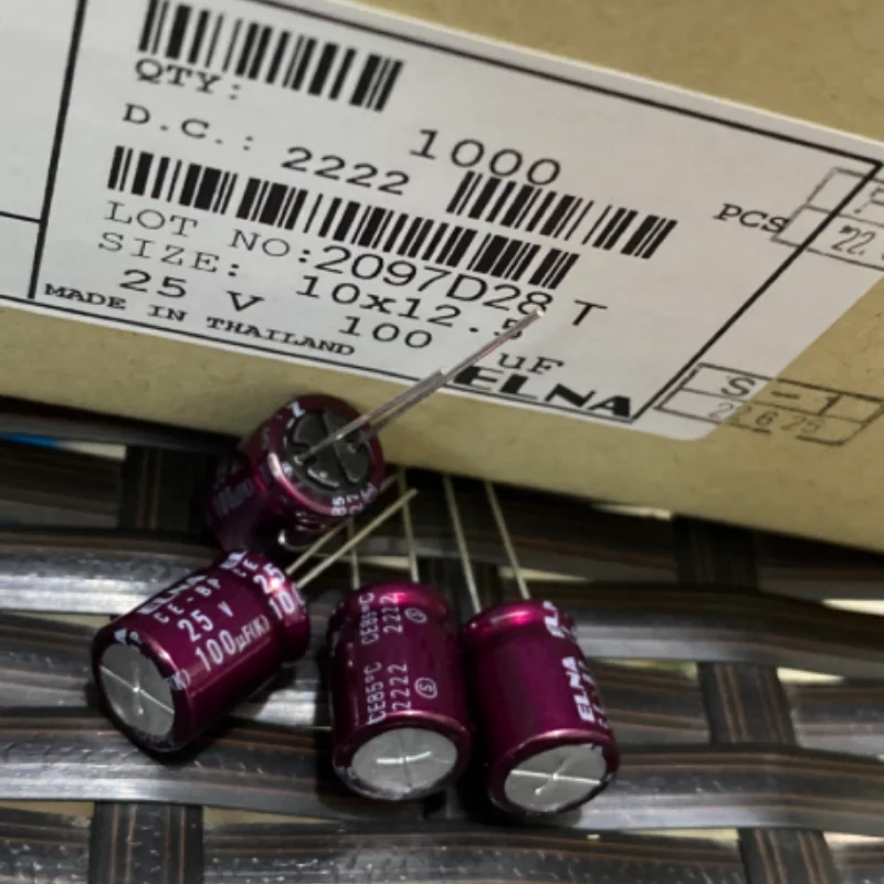 10PCS-100PCS 100UF 25V Japanese Ina ELNA capacitor 25V100UF 10 * 12.5 infinite RBD purple red robe
10PCS-100PCS 100UF 25V Japanese Ina ELNA capacitor 25V100UF 10 * 12.5 infinite RBD purple red robe