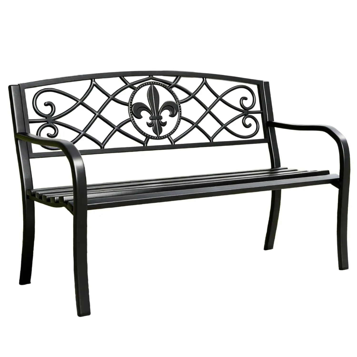 50 Inches Garden Benches for Outdoor Patio Bench with Floral Pattern Backrest Armrest Weatherproof Park Benches, Customized
50 Inches Garden Benches for Outdoor Patio Bench with Floral Pattern Backrest Armrest Weatherproof Park Benches, Customized
