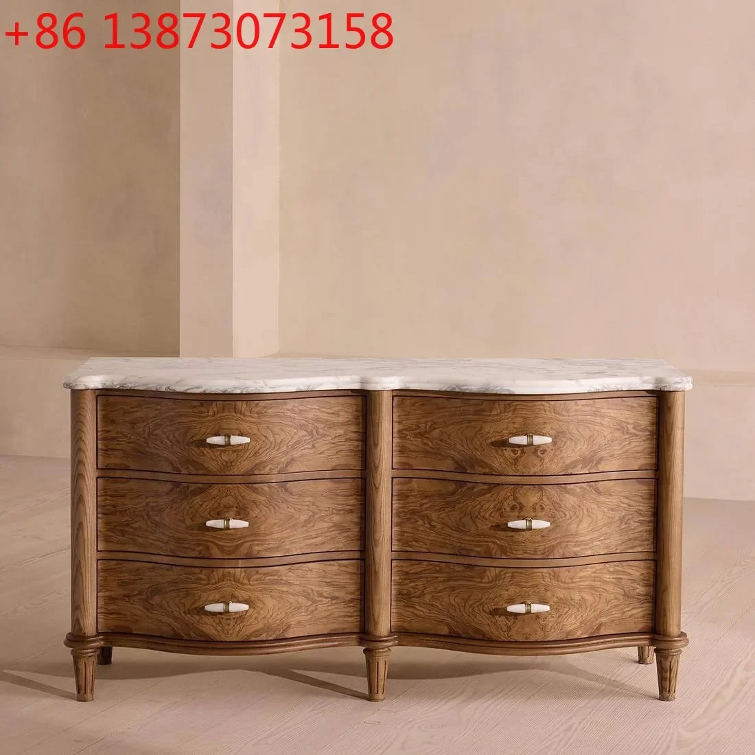 American retro solid wood chest French antique style living room marble countertop dining side cabinet bedroom storage locker
American retro solid wood chest French antique style living room marble countertop dining side cabinet bedroom storage locker