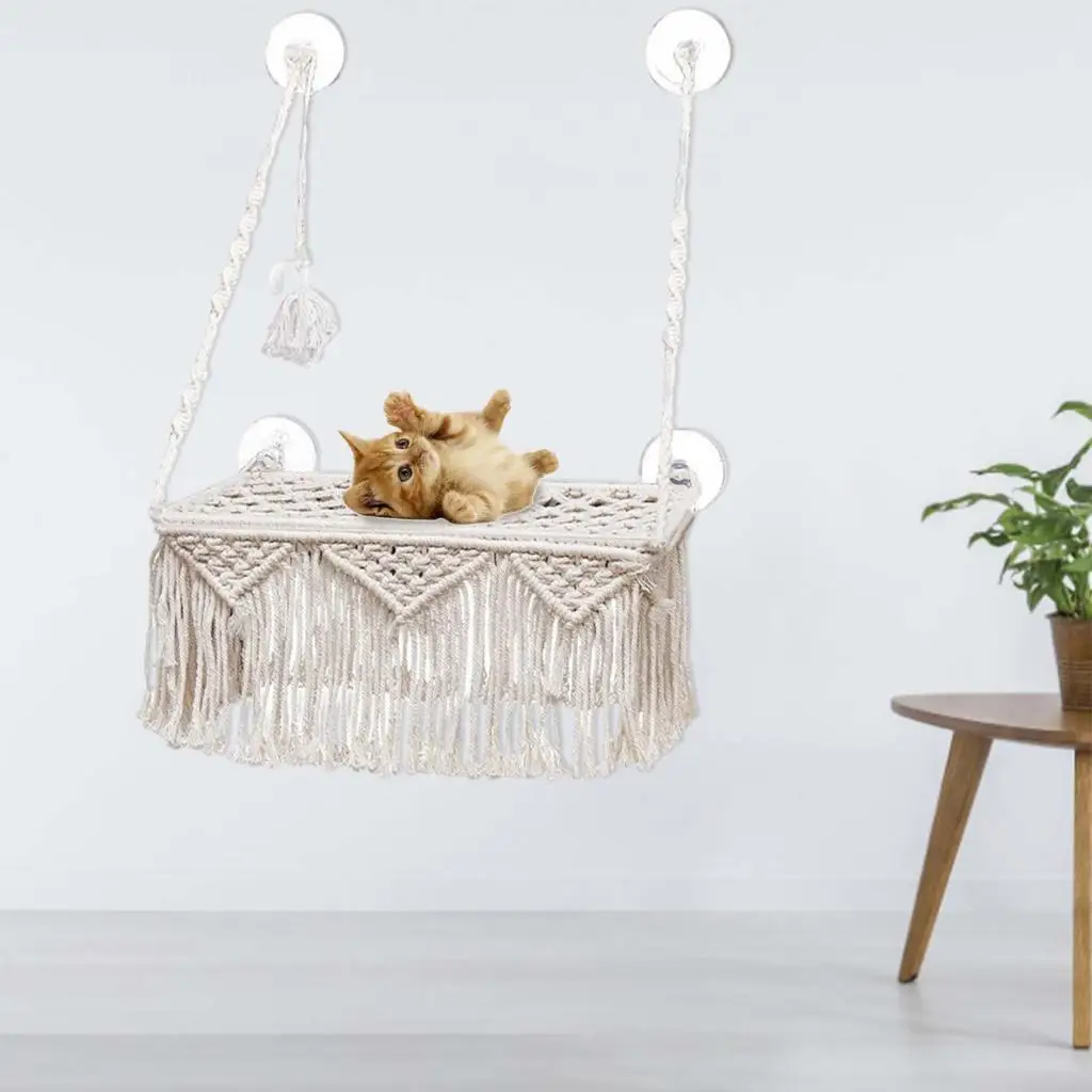 Macrame Cat Hammock House Playing Bohemian Wall Hanging Handwoven Tapestry
Macrame Cat Hammock House Playing Bohemian Wall Hanging Handwoven Tapestry