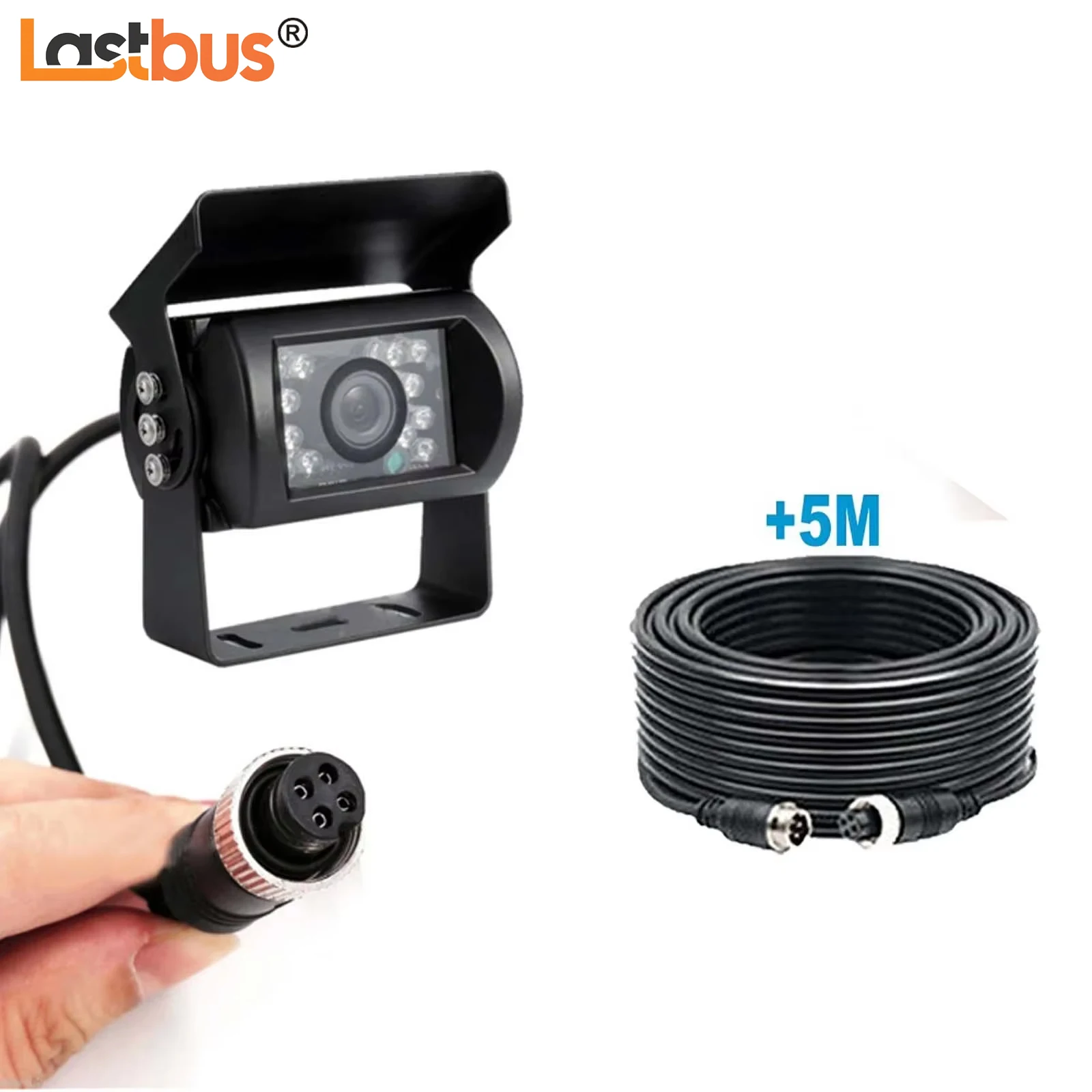 Lastbus Caravan Truck Van 4 Pin 700TVL 18 IR CCD Rear View Reversing Camera+5M Cable Kit
Lastbus Caravan Truck Van 4 Pin 700TVL 18 IR CCD Rear View Reversing Camera+5M Cable Kit