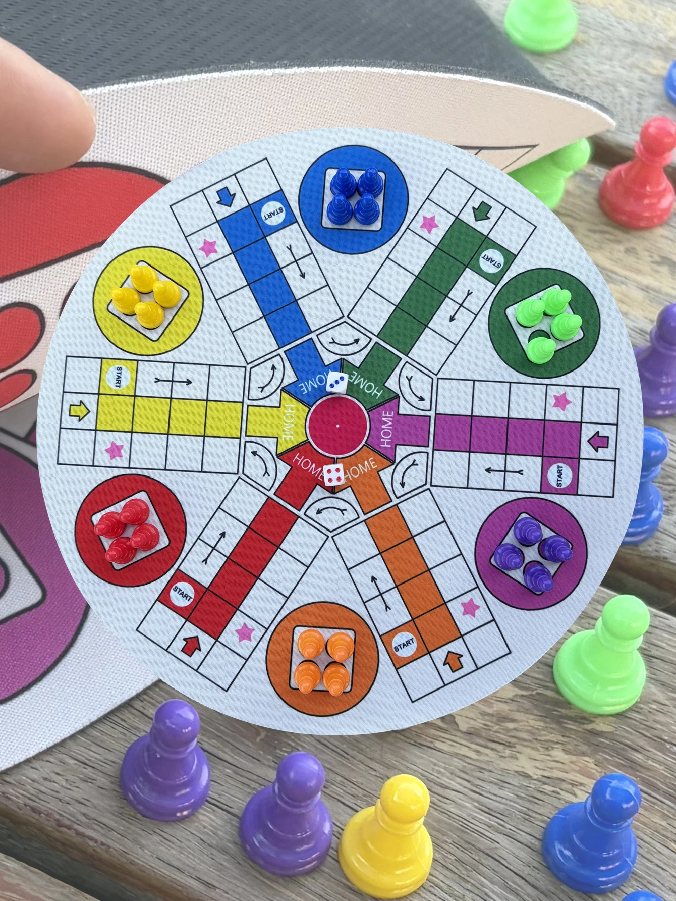 New Round Ludo Board Game Classic Strategy Game For 2-6 Players with Clearly Marked Sections Colorful Family Game Night Activity
New Round Ludo Board Game Classic Strategy Game For 2-6 Players with Clearly Marked Sections Colorful Family Game Night Activity