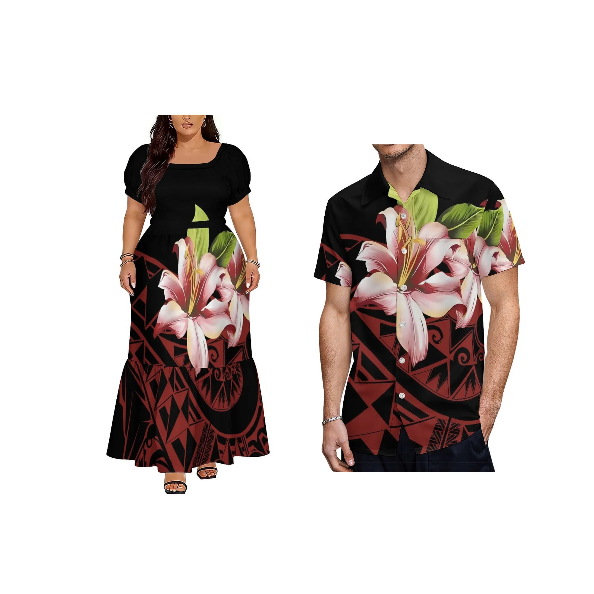 Outdoor Beach Skirt Samoan Design Summer Lady Polynesian Dress Pattern Square Neck Lace-up Short Sleeve Dress Drop Shipping
Outdoor Beach Skirt Samoan Design Summer Lady Polynesian Dress Pattern Square Neck Lace-up Short Sleeve Dress Drop Shipping