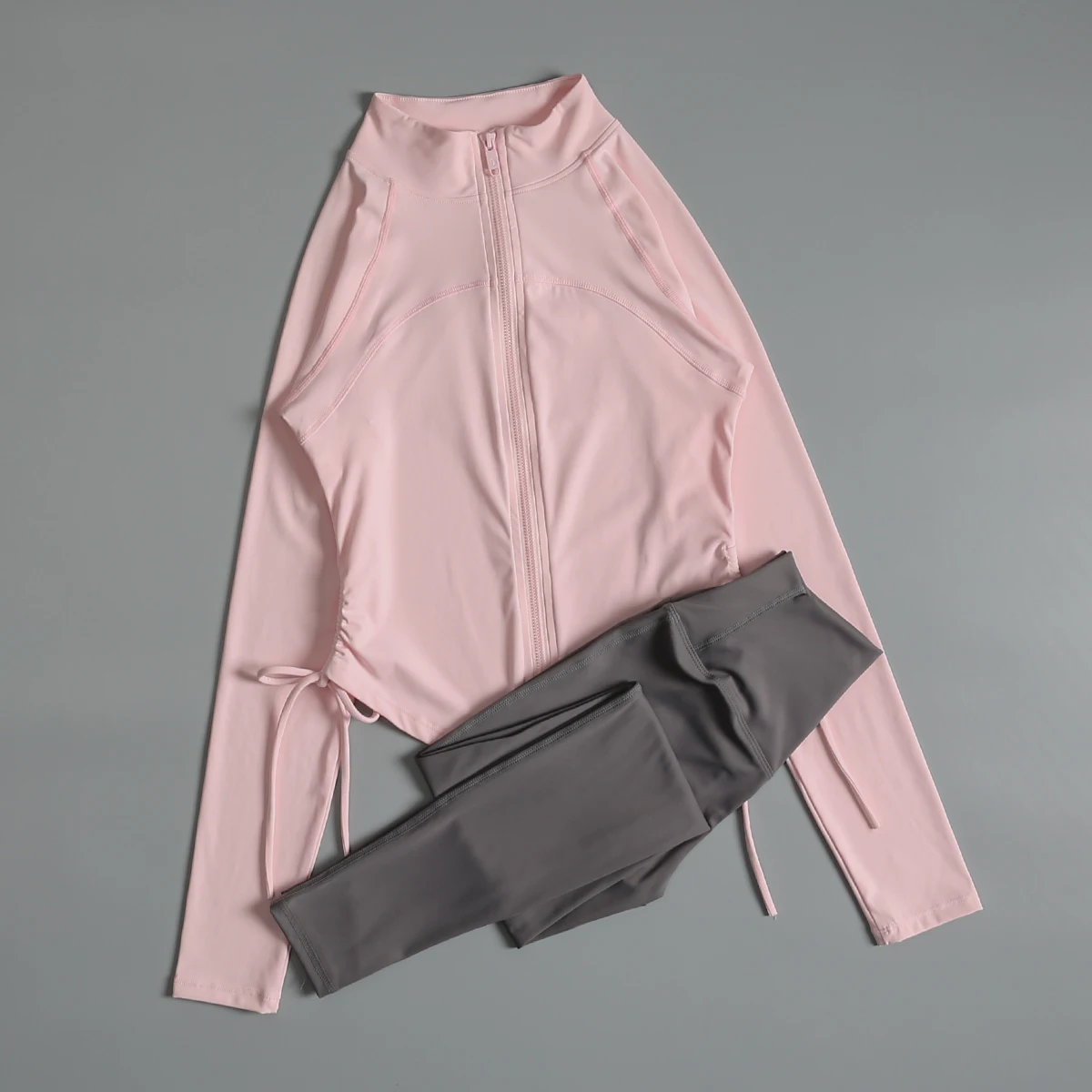 Fitness suit for women in autumn and winter professional morning jogging fashionable quick-drying yoga suit high waist nude
Fitness suit for women in autumn and winter professional morning jogging fashionable quick-drying yoga suit high waist nude