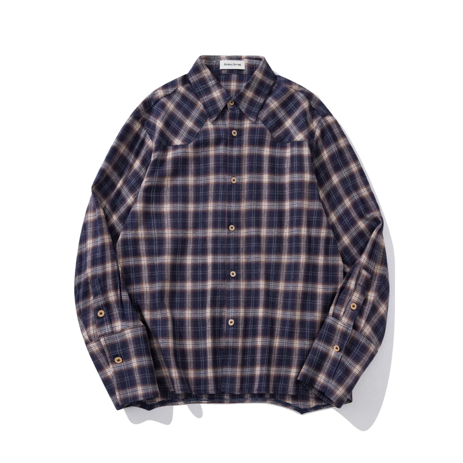 ScrewySurreal Loose Spun Pure Cotton Brushed Flannel Casual Versatile Men's and Women's Plaid Shirt
ScrewySurreal Loose Spun Pure Cotton Brushed Flannel Casual Versatile Men's and Women's Plaid Shirt