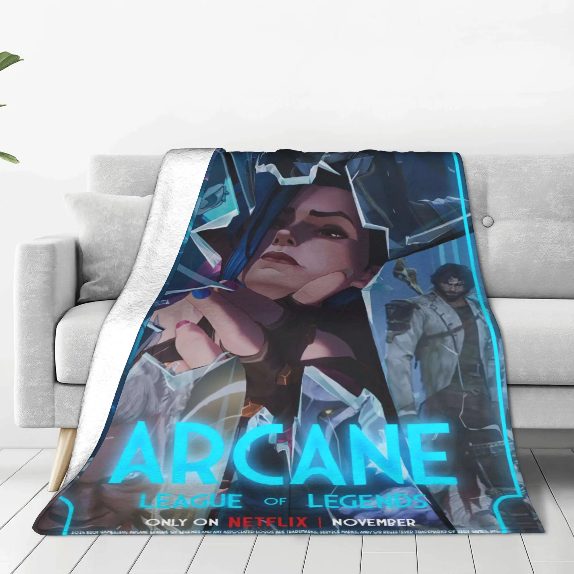 Jinx Arcane Blanket Quality Super Warm Bedding Throws Winter Child Bedroom Funny Bedspread
Jinx Arcane Blanket Quality Super Warm Bedding Throws Winter Child Bedroom Funny Bedspread