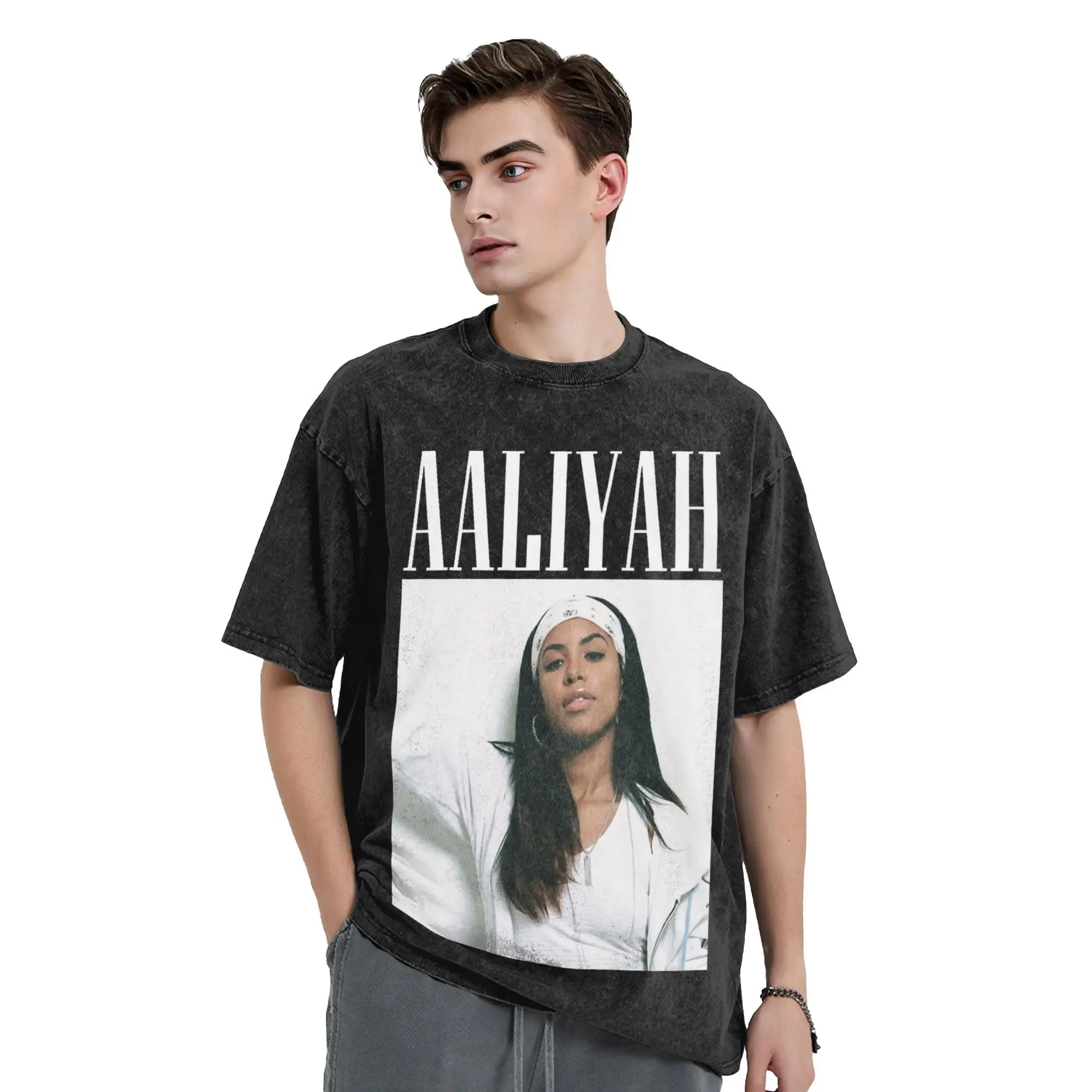 Washed T Shirt Singer A-Aaliyah Hip Hop Fashion T-Shirt Harajuku Streetwear 100% Cotton Printed Tops Tees Men Women
Washed T Shirt Singer A-Aaliyah Hip Hop Fashion T-Shirt Harajuku Streetwear 100% Cotton Printed Tops Tees Men Women