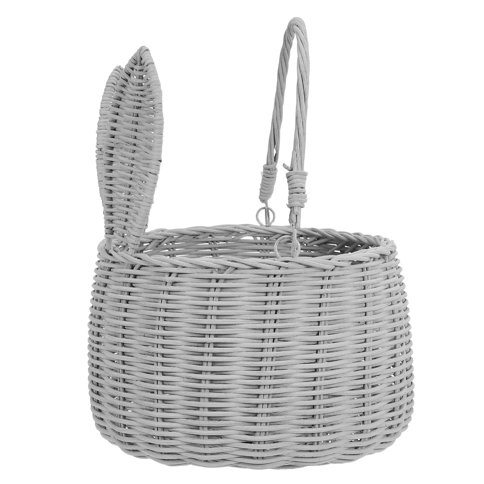 Handwoven Rattan Bunny Ear Basket Grey Easter Bunny Basket Handle Picnic Serving Egg Hunt Bucket Kids Party Christmas Festival
Handwoven Rattan Bunny Ear Basket Grey Easter Bunny Basket Handle Picnic Serving Egg Hunt Bucket Kids Party Christmas Festival