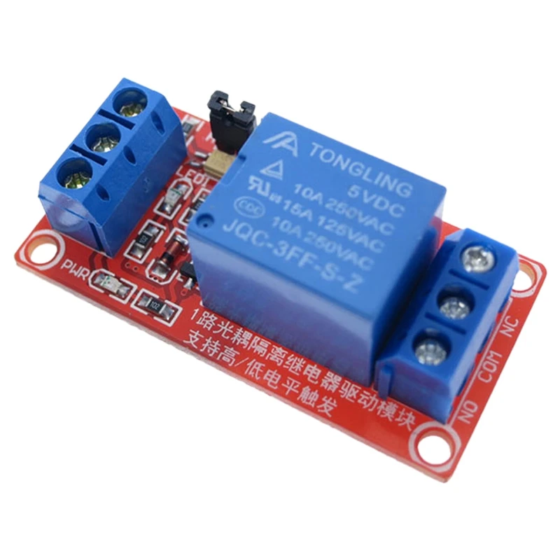 One 1 Channel 5V Relay Module Board Shield for Arduino with Optocoupler Support High and Low Level TriggerAB32
One 1 Channel 5V Relay Module Board Shield for Arduino with Optocoupler Support High and Low Level TriggerAB32