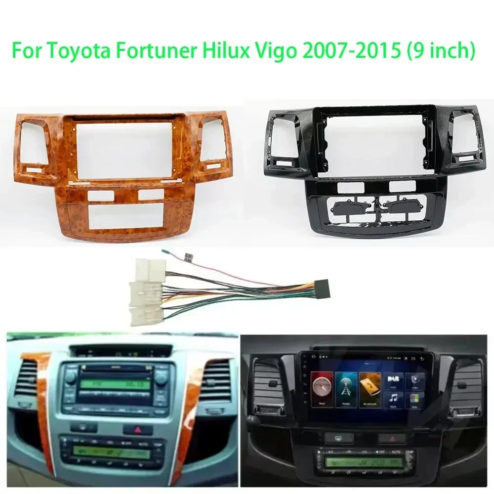 9 Inch Car Frame Fascia Adapter For Toyota Fortuner Hilux Vigo 2007-2015 Android Radio Dash Fitting Panel Kit
9 Inch Car Frame Fascia Adapter For Toyota Fortuner Hilux Vigo 2007-2015 Android Radio Dash Fitting Panel Kit