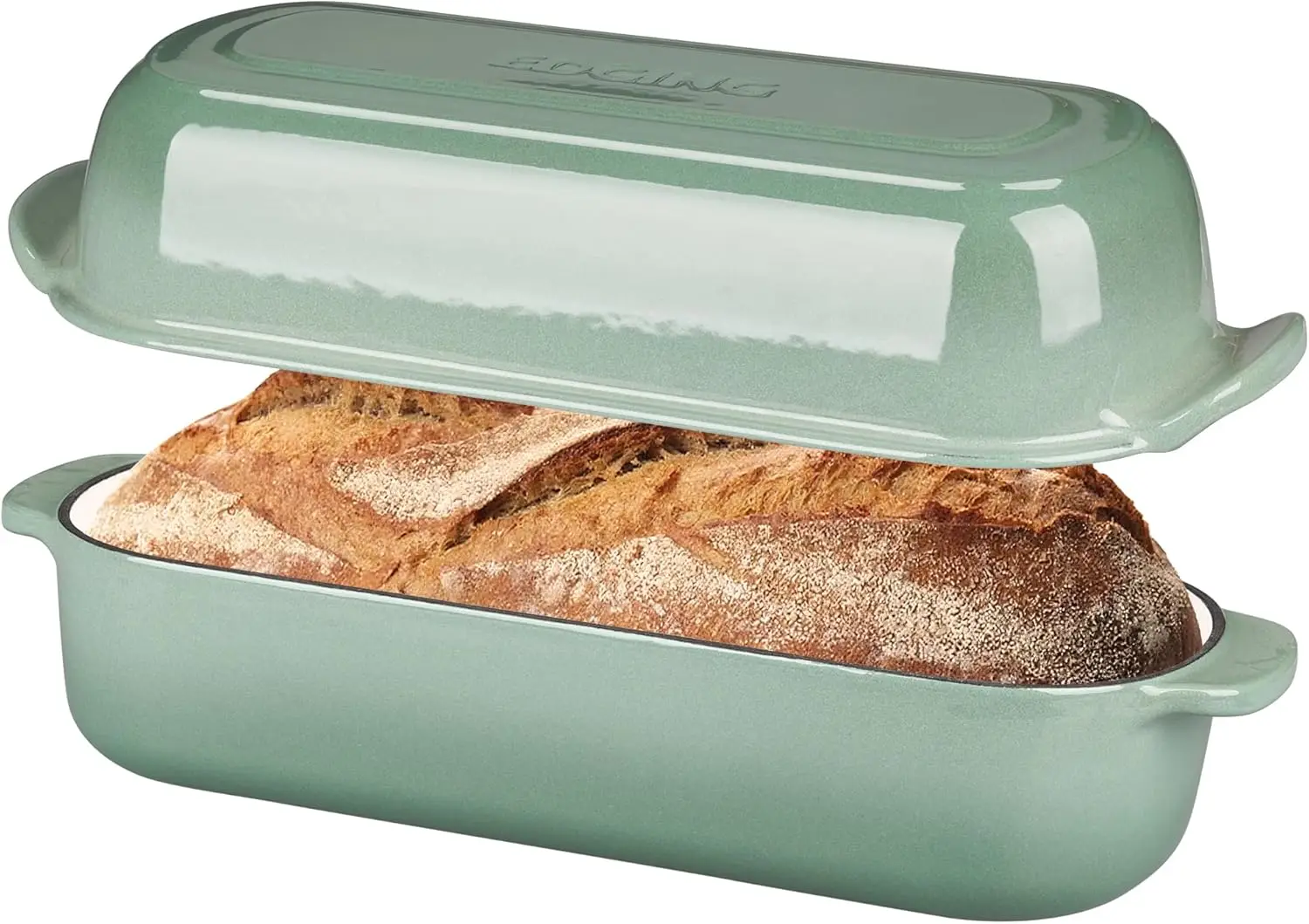 Enameled Cast Iron Loaf Pan with Lid, Bread pan, Dutch Oven Bread pan for Homemade Sourdough Bread Baking, 12.5x5.5 inch, 5qt, S
Enameled Cast Iron Loaf Pan with Lid, Bread pan, Dutch Oven Bread pan for Homemade Sourdough Bread Baking, 12.5x5.5 inch, 5qt, S